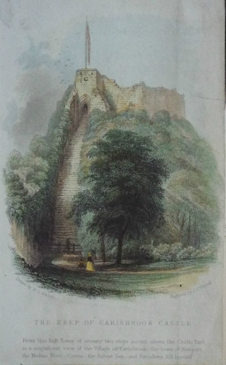 Print - The Keep of Carisbrook Castle - Varrall