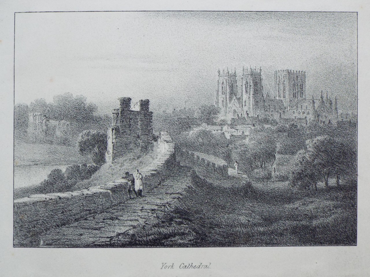 Lithograph - York Cathedral.