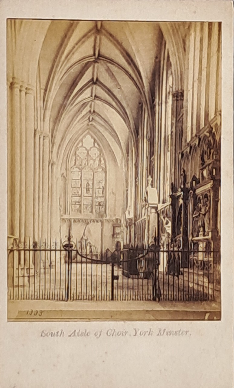 Photograph - South Aisle of Choir, York Minster.