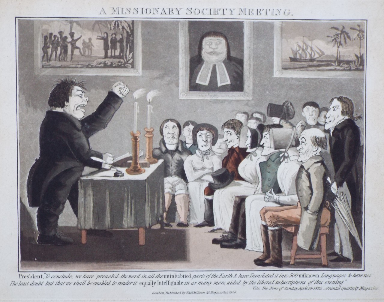 Aquatint - A Missionary Society Meeting