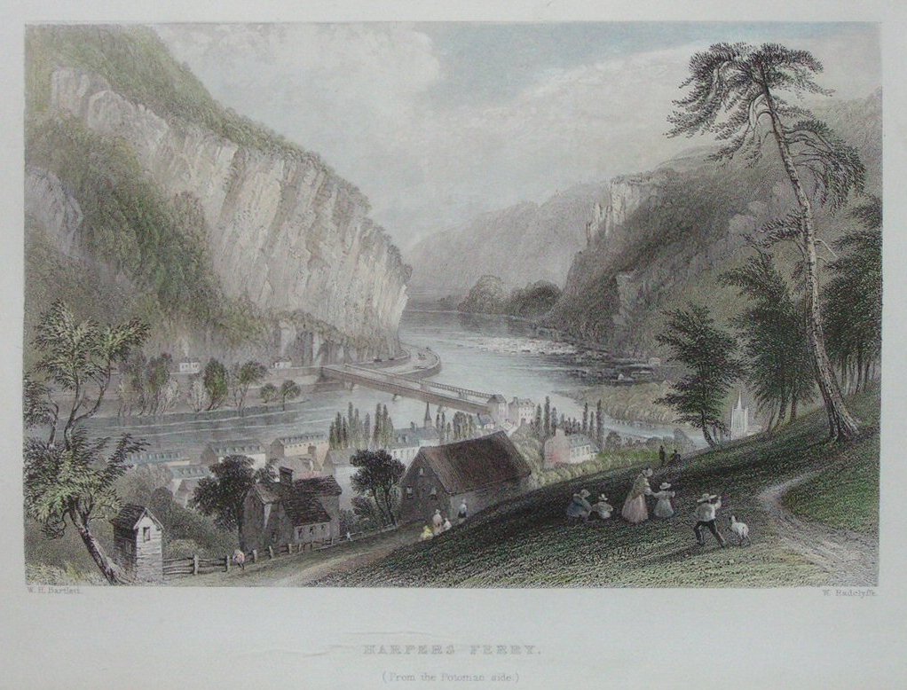 Print - Harpers Ferry (from the Potomac Side) - Radclyffe