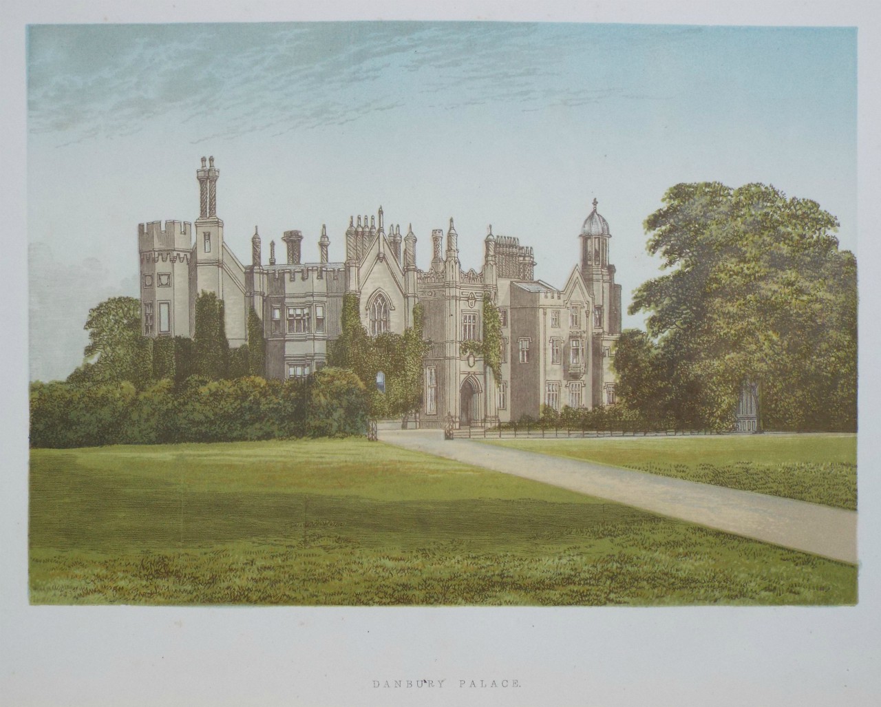 Chromo-lithograph - Danbury Palace.