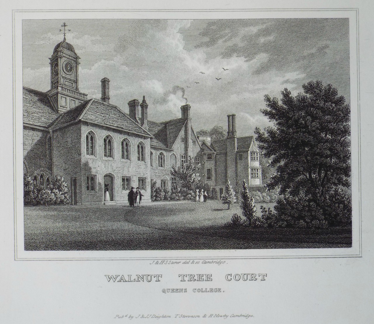 Print - Walnut Tree Court Queens College. - Storer