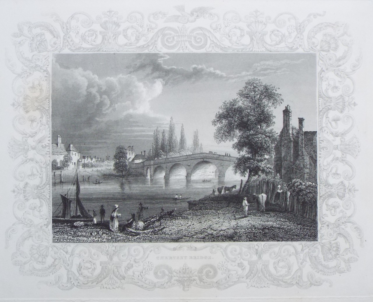 Print - Chertsey Bridge. - Smith