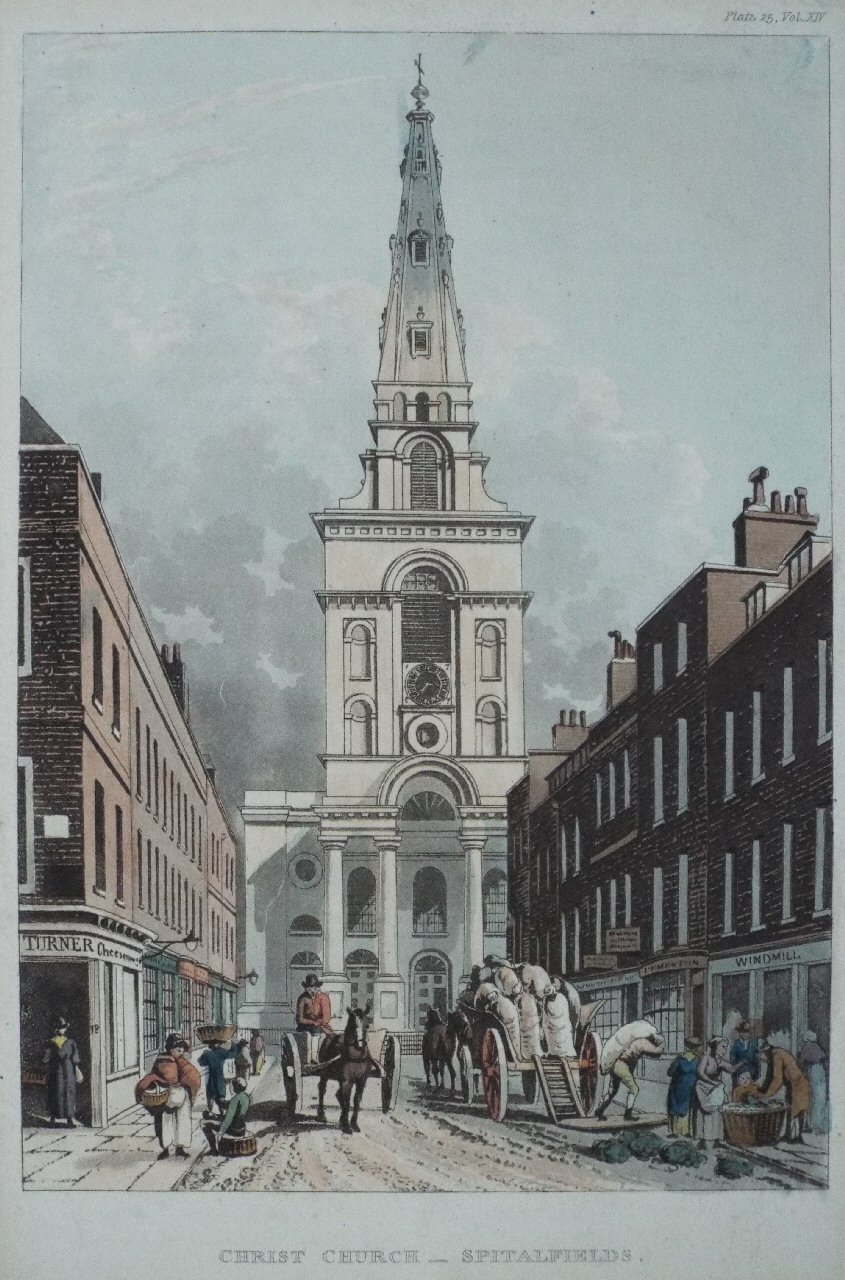 Aquatint - Christ Church - Spitalfields.