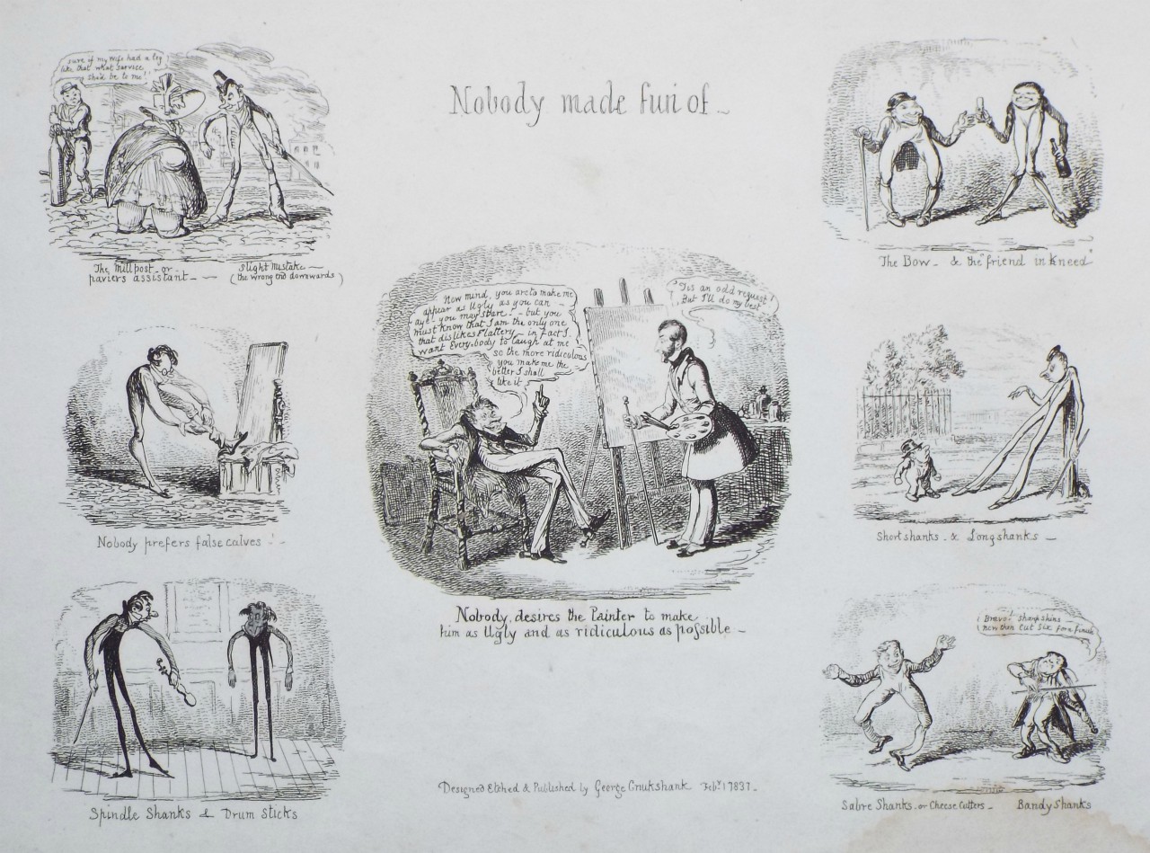 Print - Nobody made fun of - Cruikshank