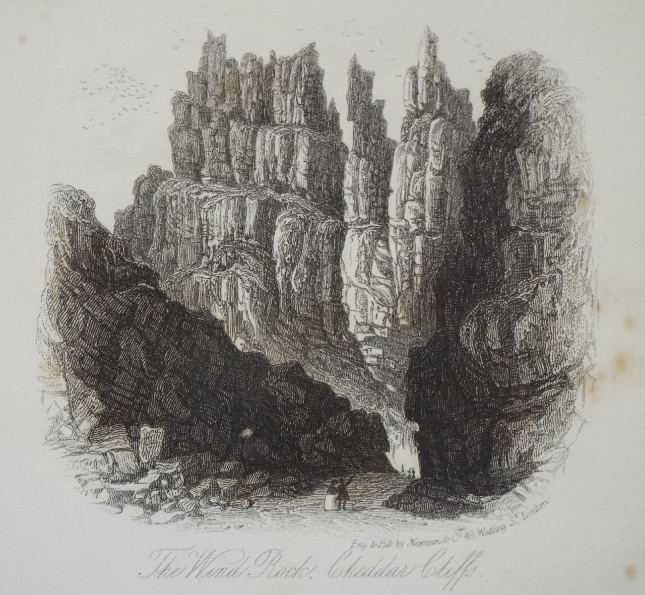 Steel Vignette - The Wind Rock, Cheddar Cliffs - Newman