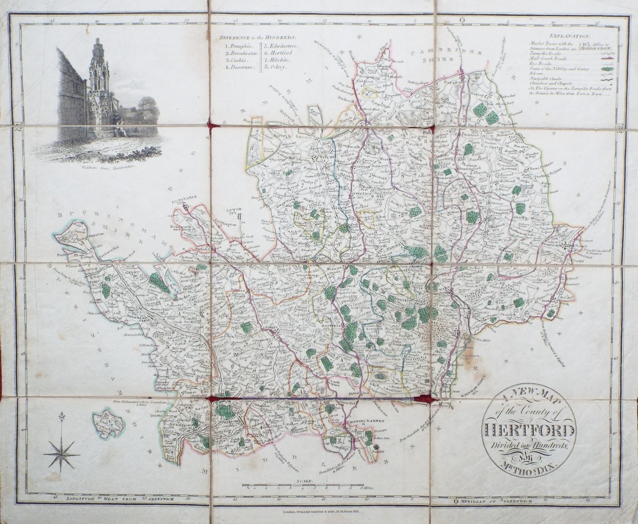 Map of Hertfordshire