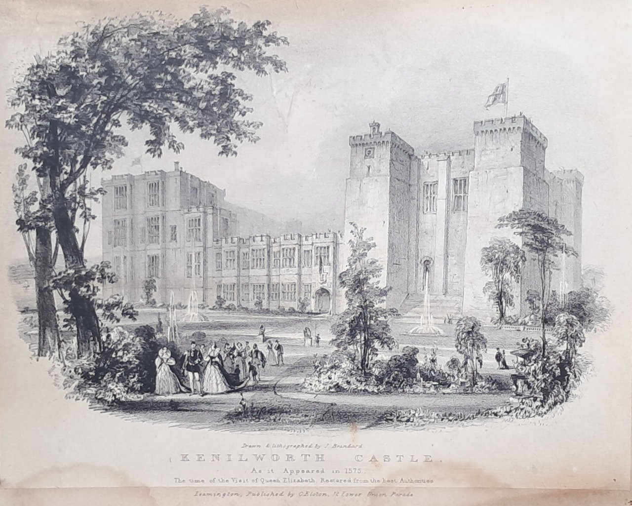 Lithograph - Kenilworth Castle