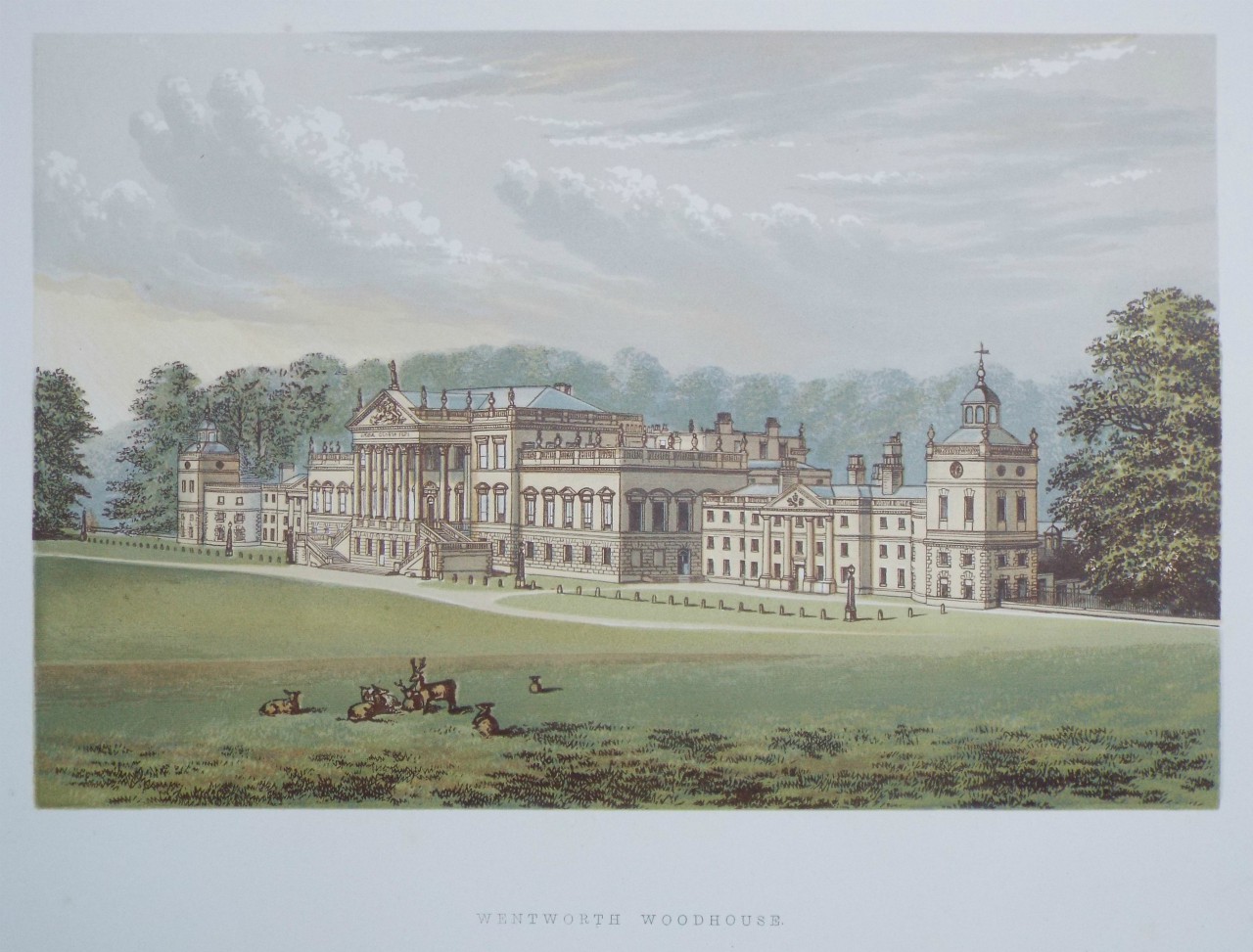 Chromo-lithograph - Wentworth Woodhouse.