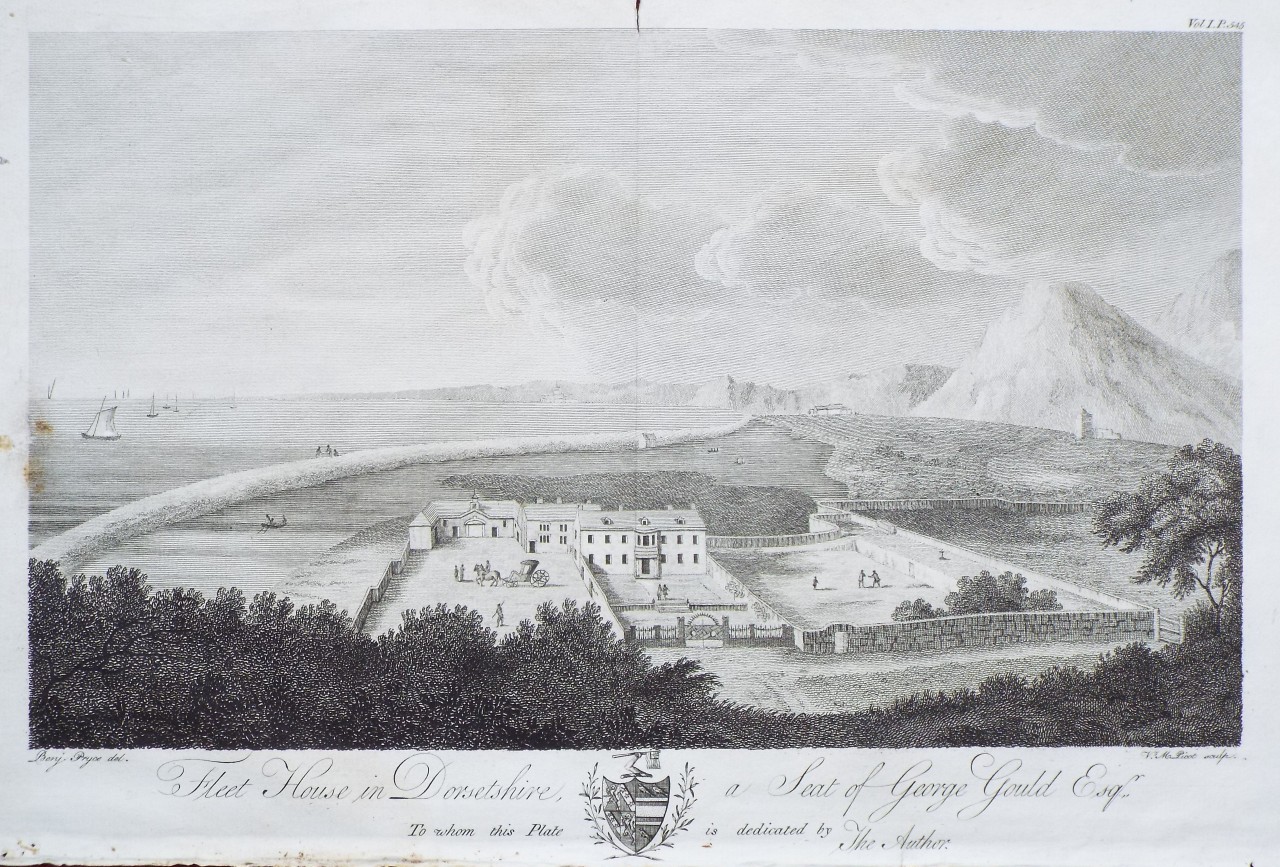 Print - Fleet House, in Dorsetshire, a Seat of George Gould Esqr. - Picot