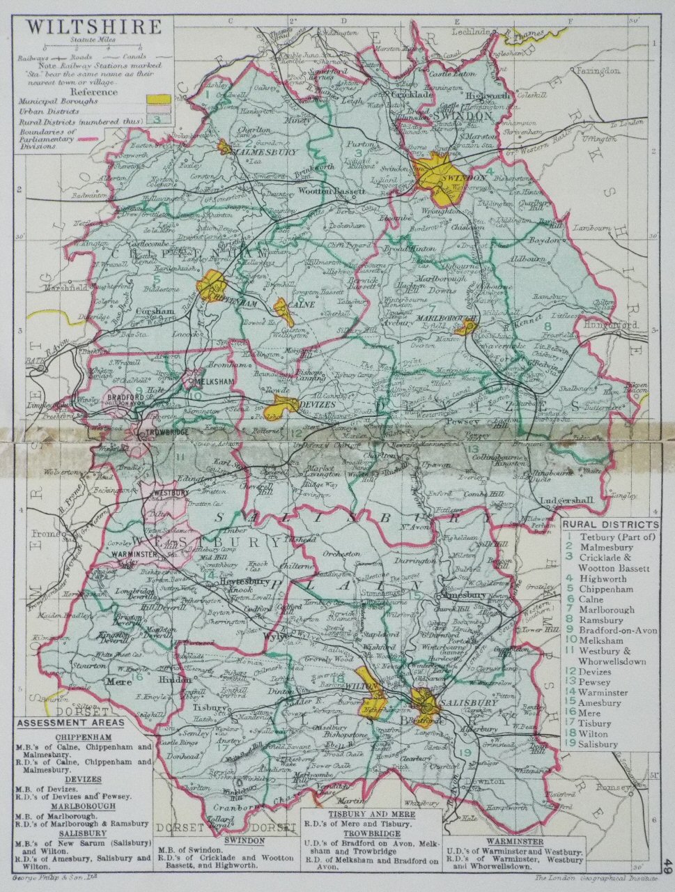 Map of Wiltshire - Philip