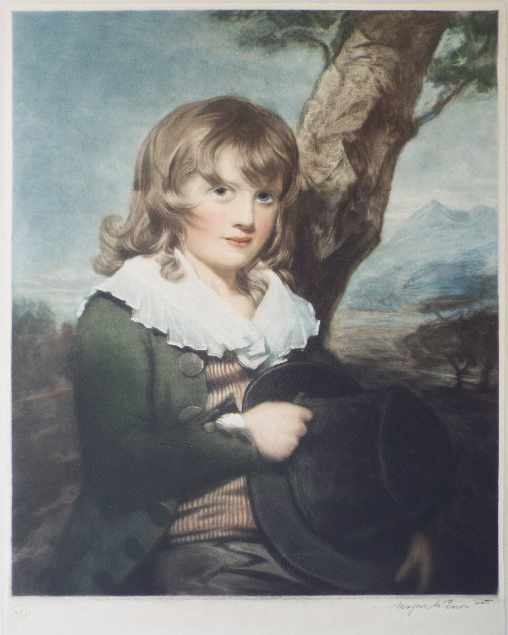 Mezzotint - Child large colour mezzo