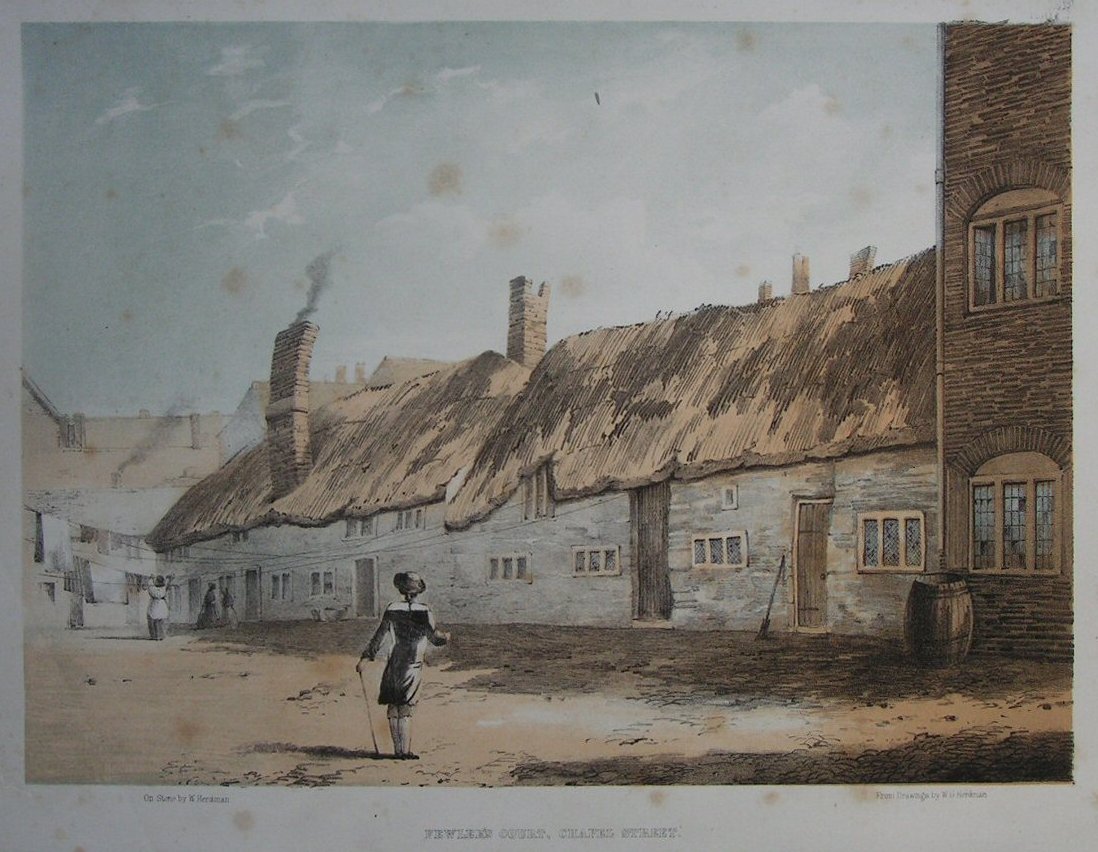 Lithograph - Fewler's Court, Chapel Street - Greenwood