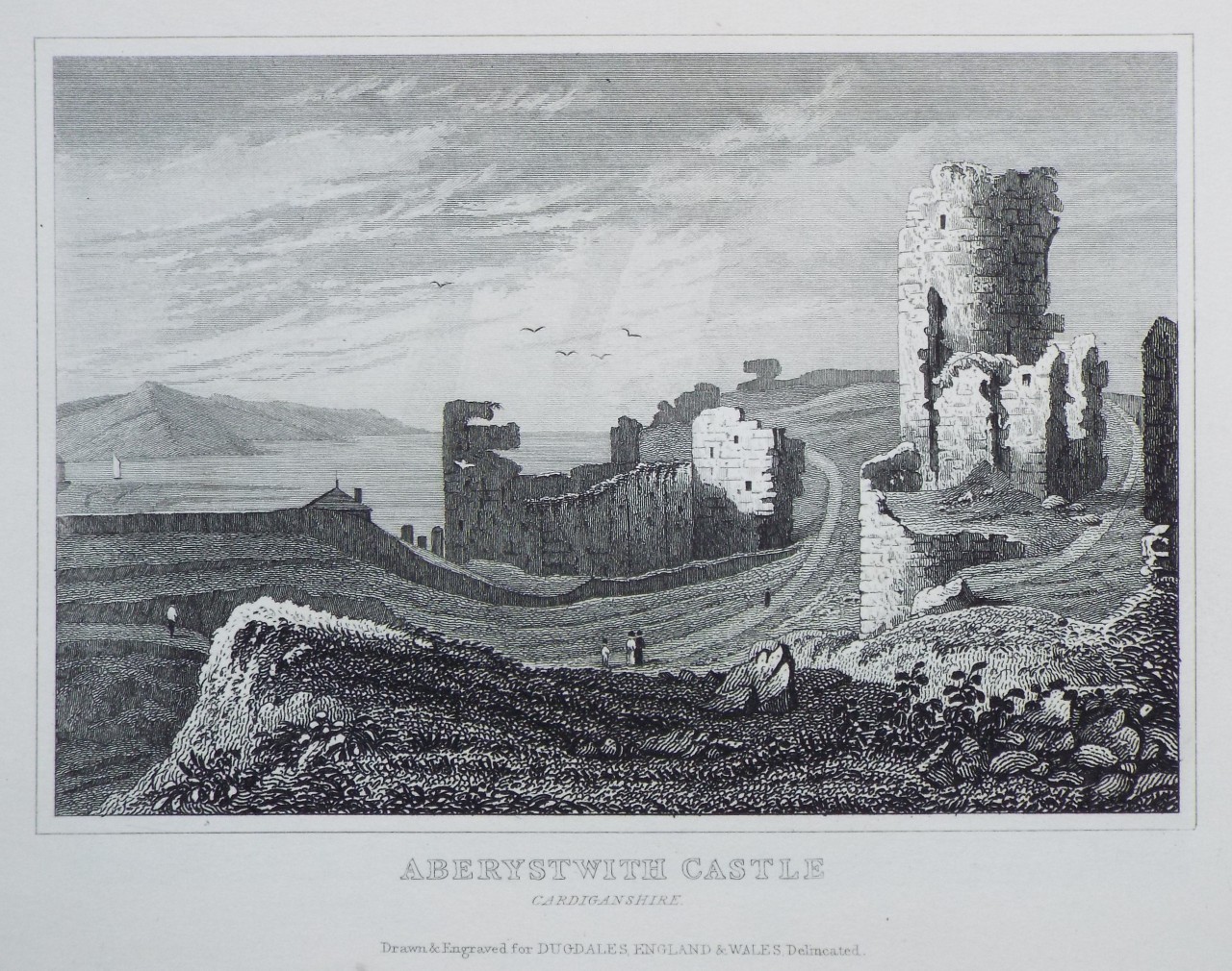 Print - Aberystwith Castle Cardiganshire