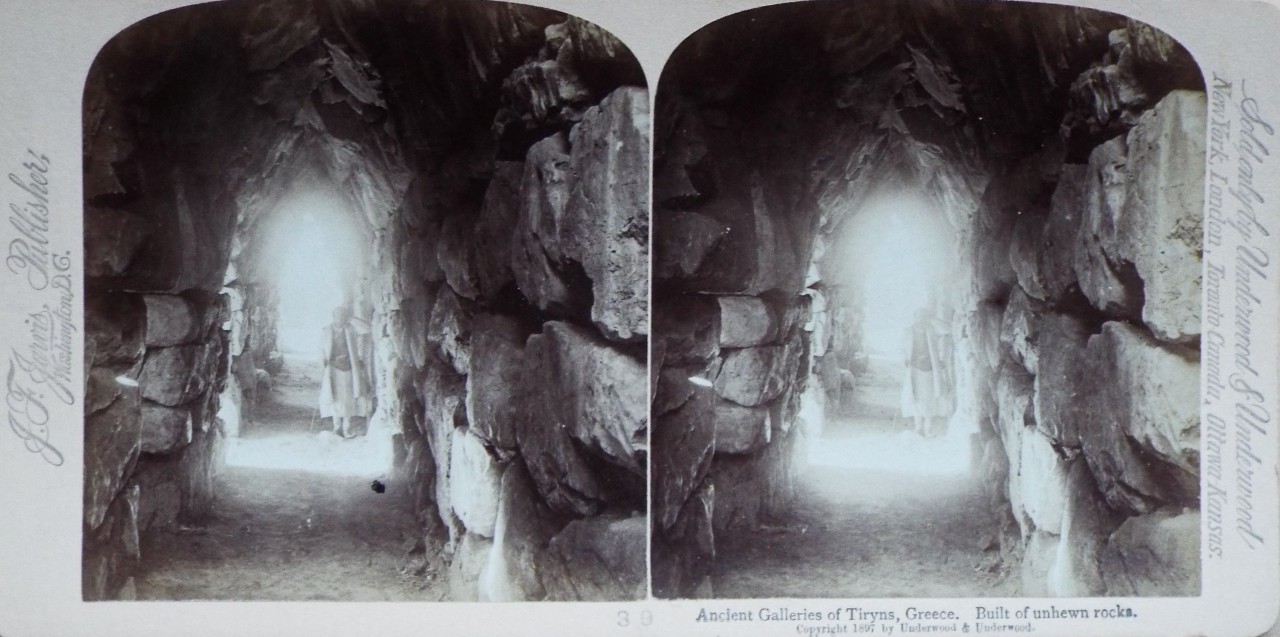 Photograph - Ancient Galleries of Tiryns, Greece. Built of unhewn rocks.