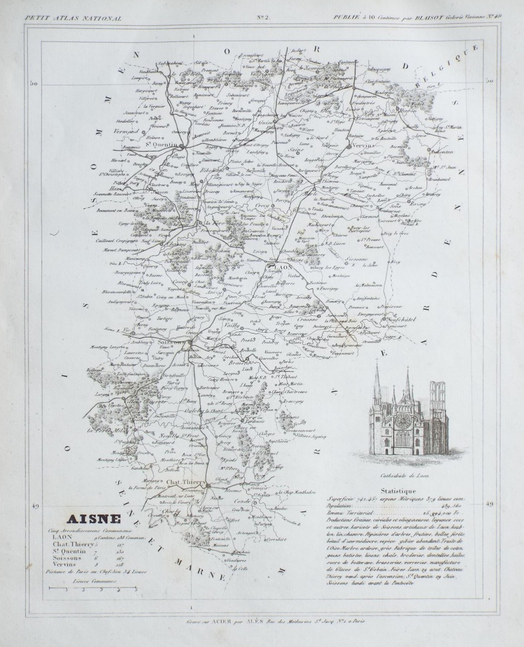 Map of Aisne
