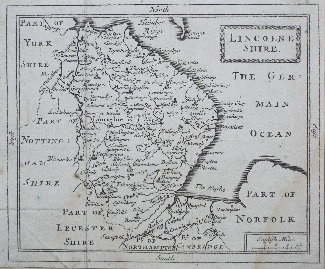 Map of Lincolnshire