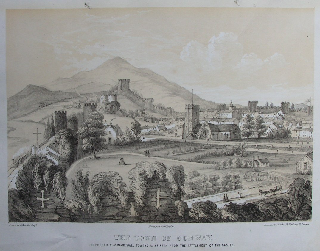 Lithograph - The Town of Conway - Newman