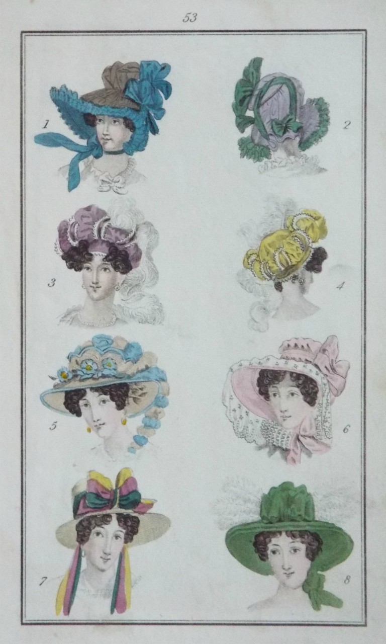Print - 53 (8 Ladies' Hats)
