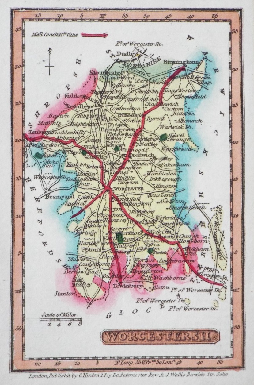 Map of Worcestershire