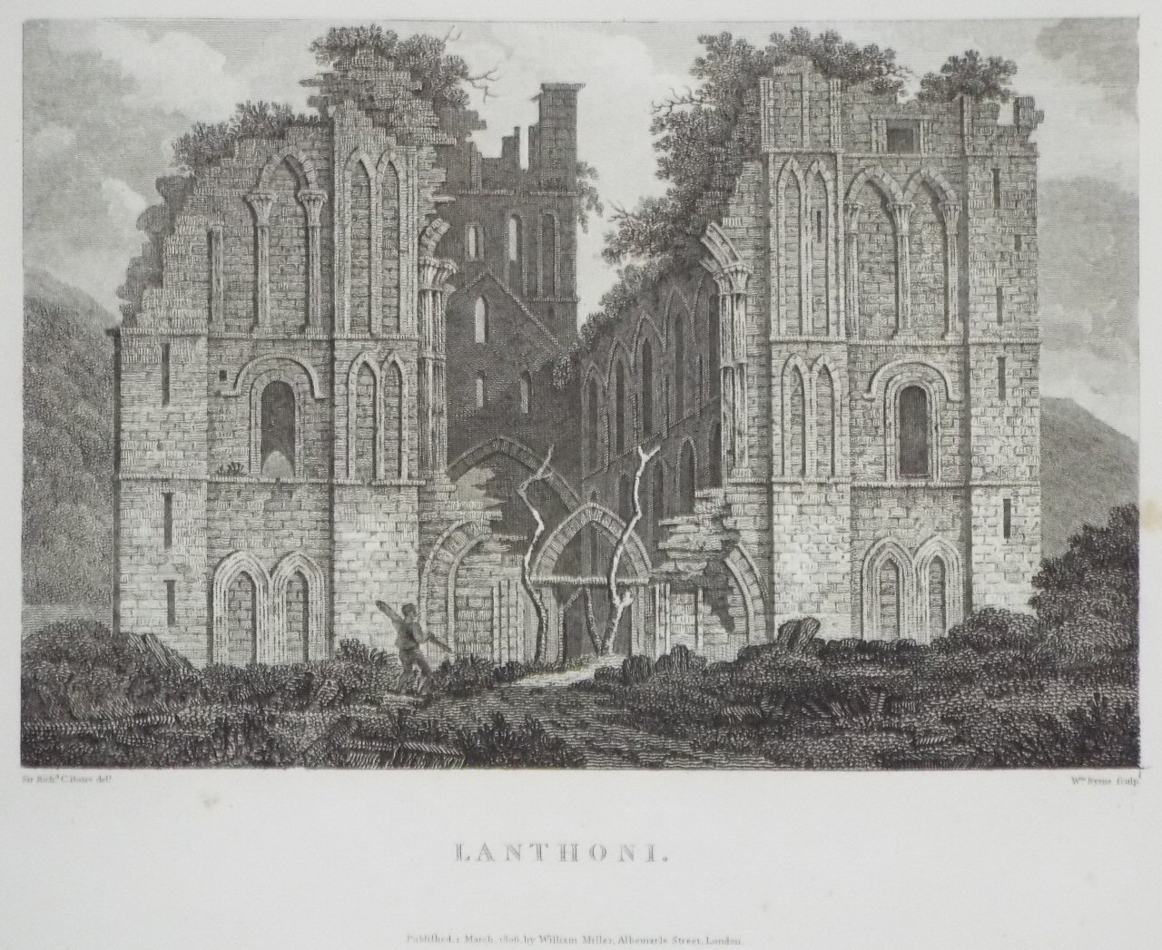 Print - Llanthoni. - Byrne