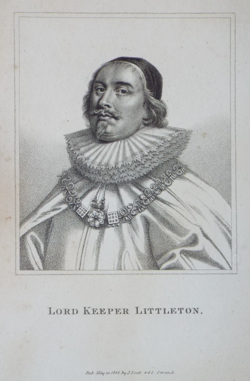 Print - Lord Keeper Littleton.
