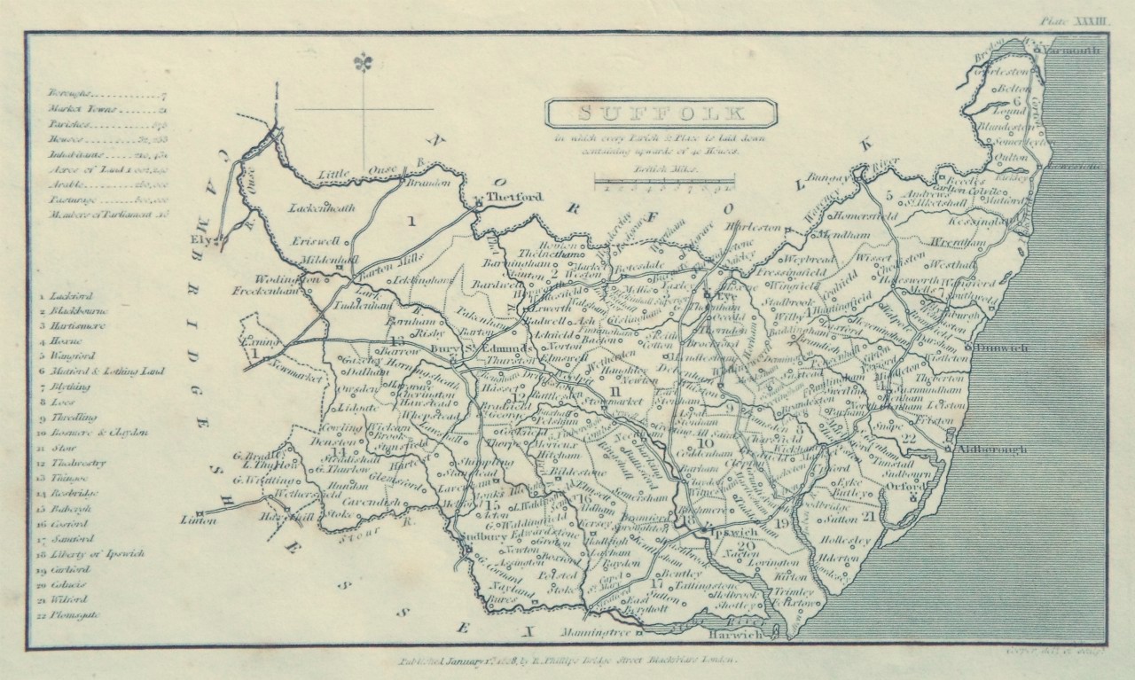 Map of Suffolk