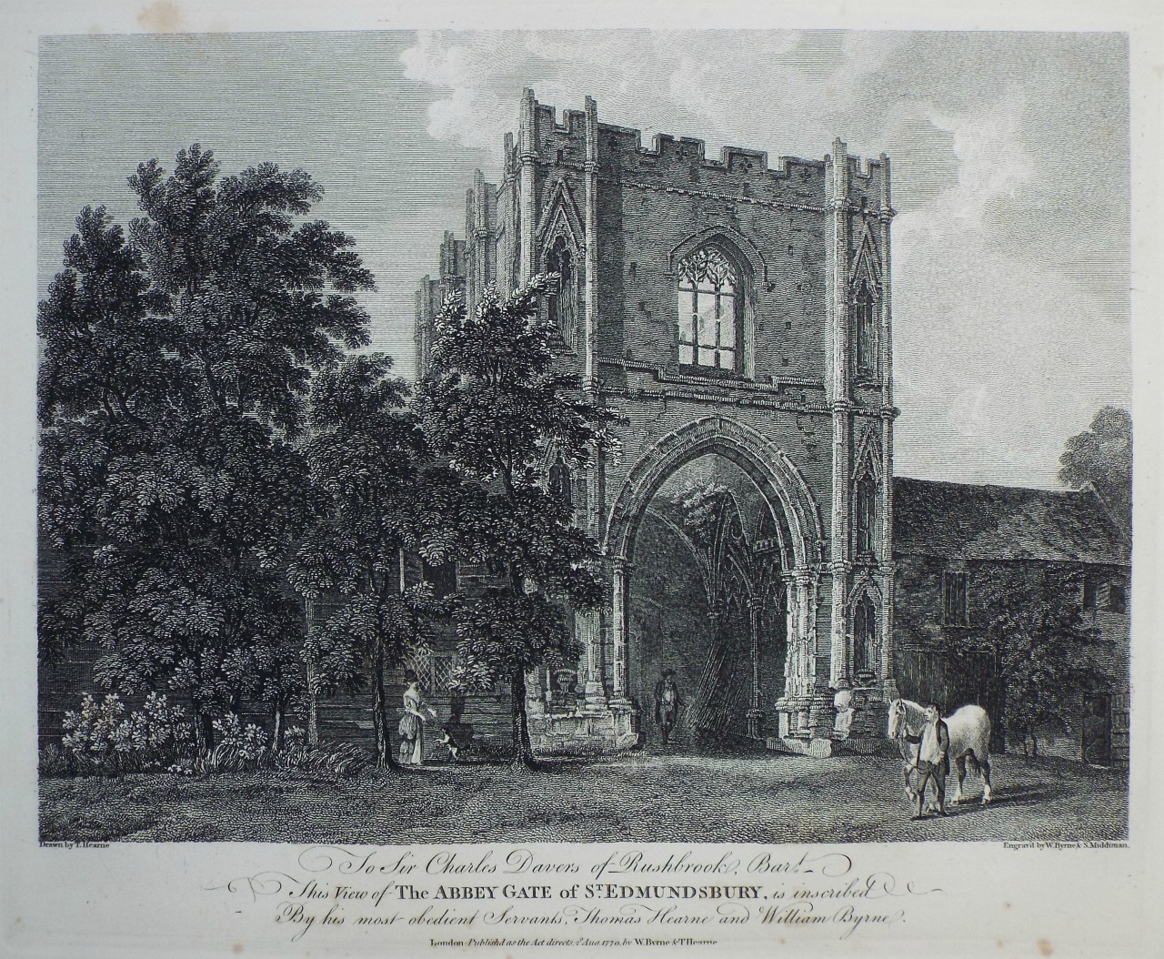 Print - The Abbey Gate of St. Edmundsbury - Byrne