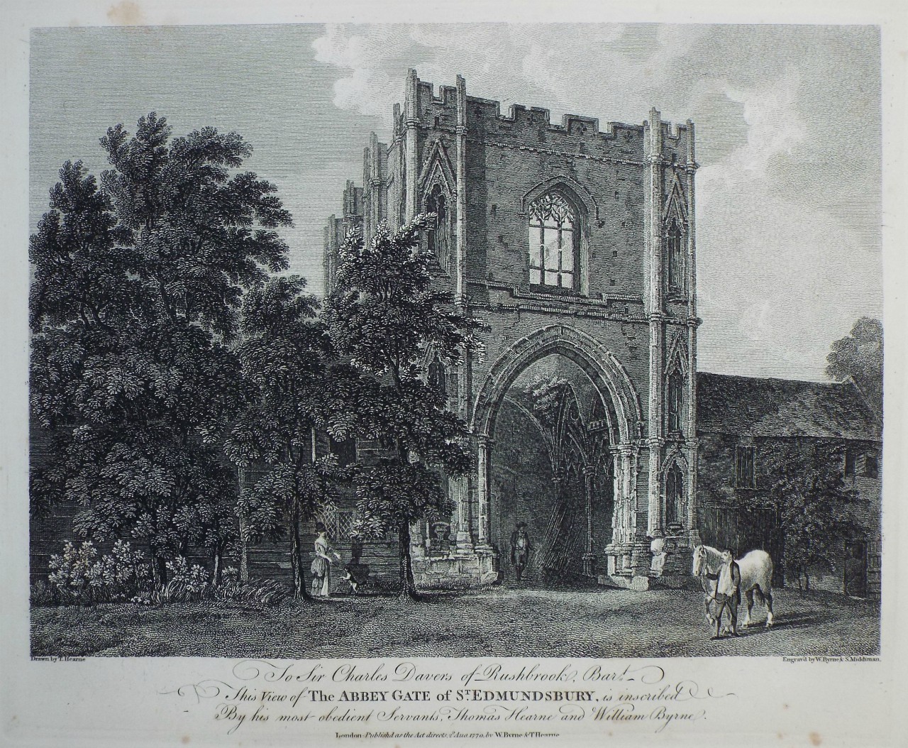 Print - The Abbey Gate of St. Edmundsbury - Byrne