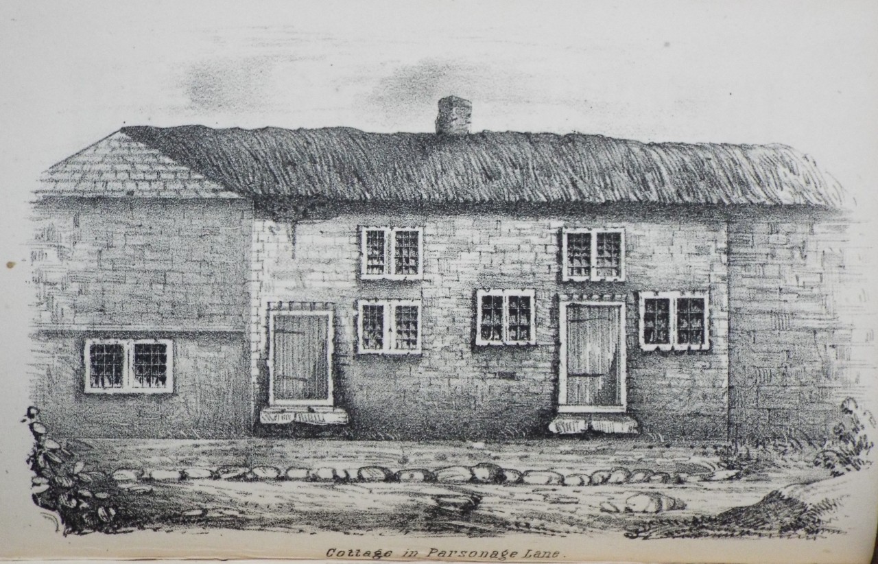 Lithograph - Cottage in Parsonage Lane