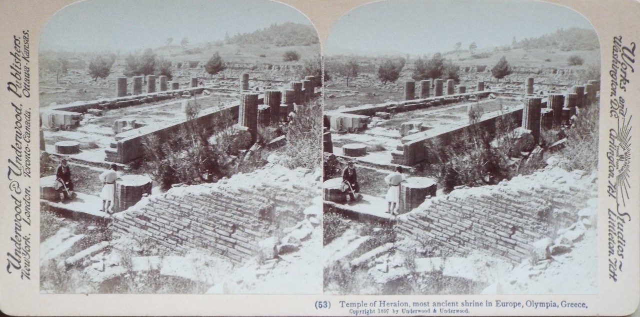 Photograph - Temple of Heraion, most ancient shrine in Europe, Olympia, Greece.