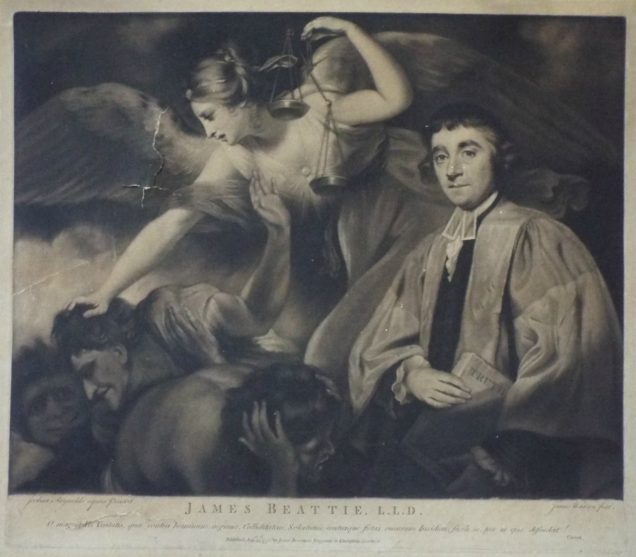 Mezzotint - James Beattie, L.L.D. - Watson