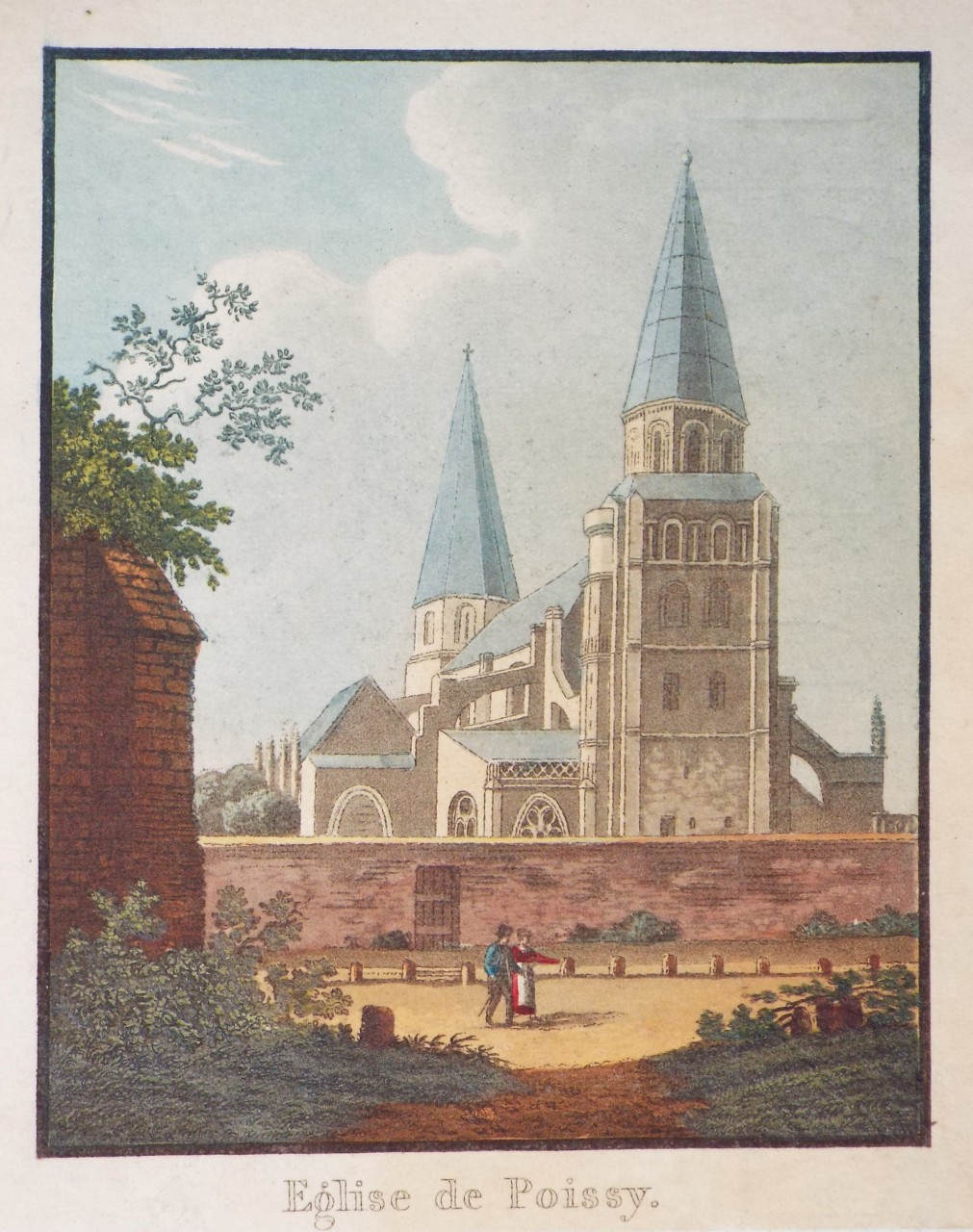 Aquatint - Eglise de Poissy.