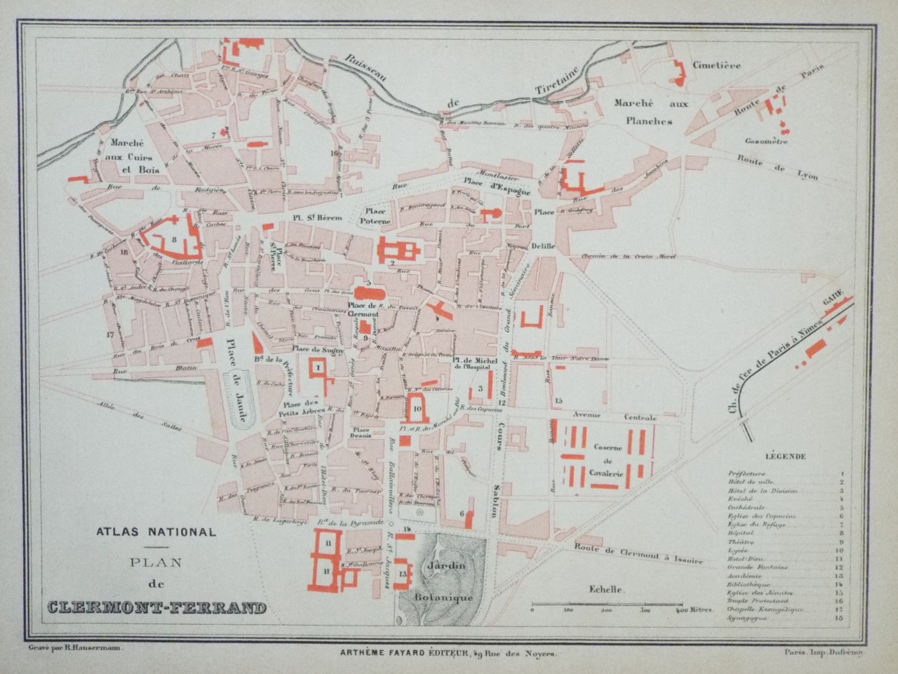 Map of Clermont-Ferrand - Clermont-Ferrand