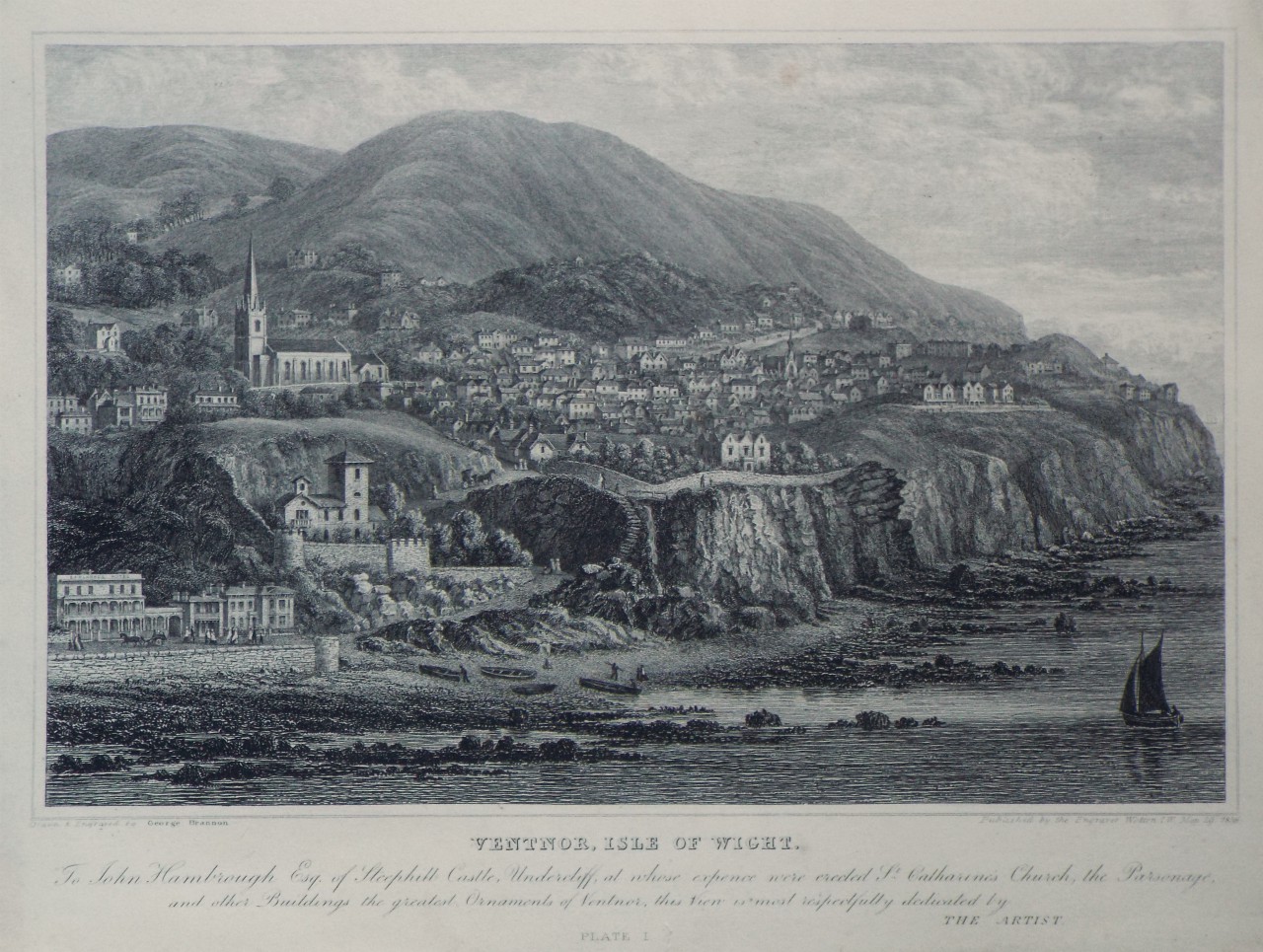 Print - Ventnor, Isle of Wight. Plate I - Brannon