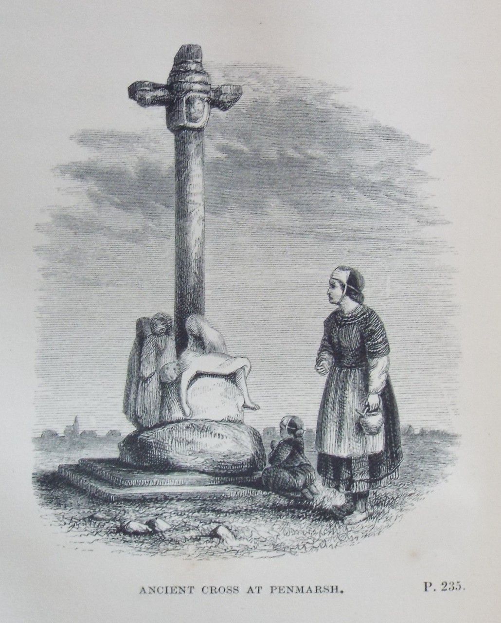 Wood - Ancient Cross at Penmarsh.