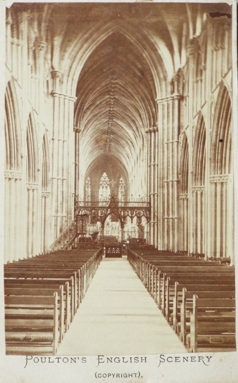 Photograph - Lichfield Cathedral Nave looking East