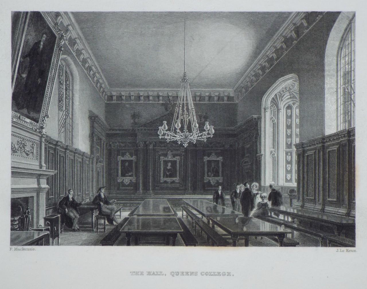 Print - The Hall, Queens College. - Le