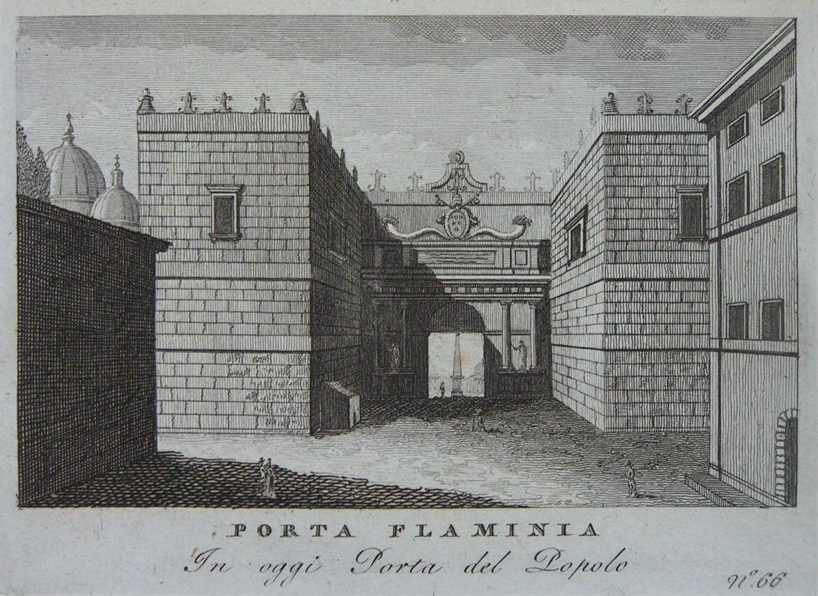Print - Porta Flaminia In oggi Porta del Popolo