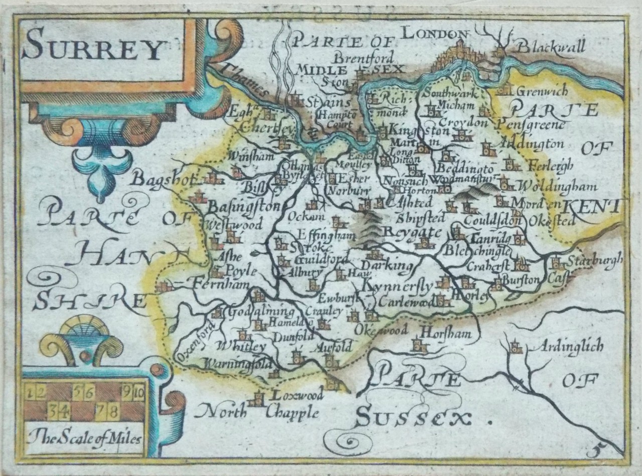 Map of Surrey