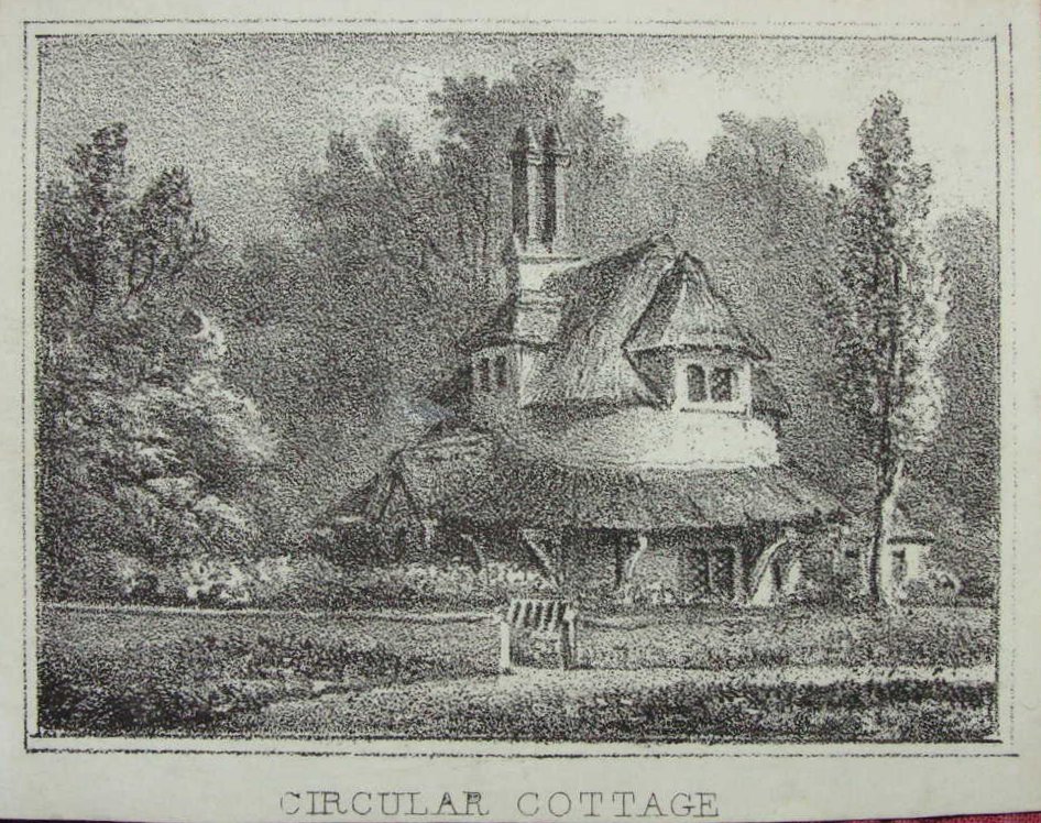 Lithograph - Circular Cottage