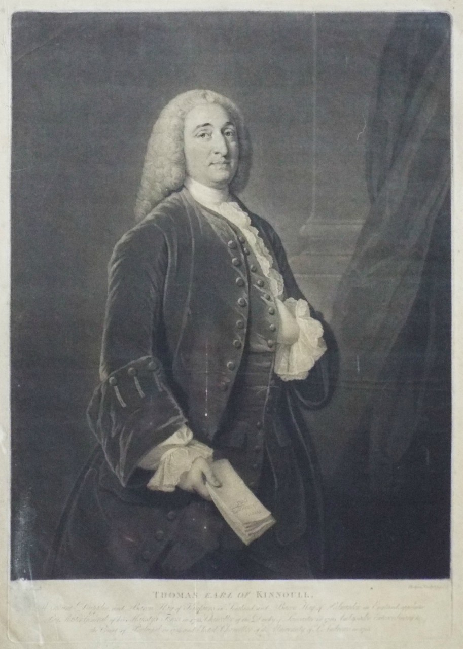 Mezzotint - Thomas Earl of Kinnoull. - 