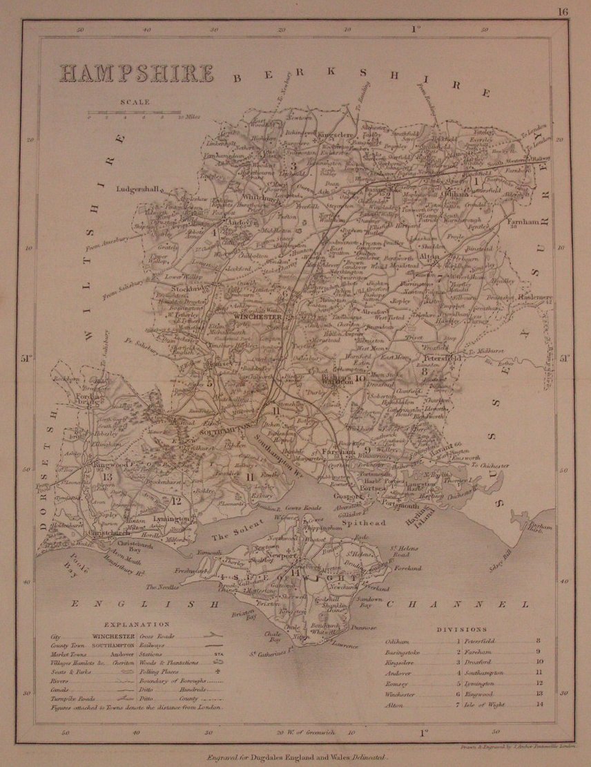 Map of Hampshire - Archer