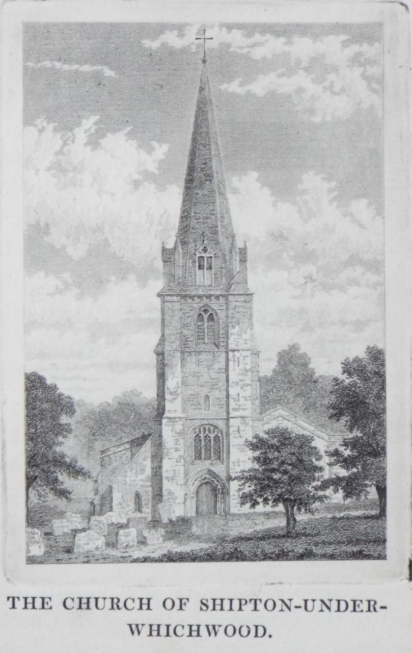 Print - The Church of Shipton-under-Whichwood.