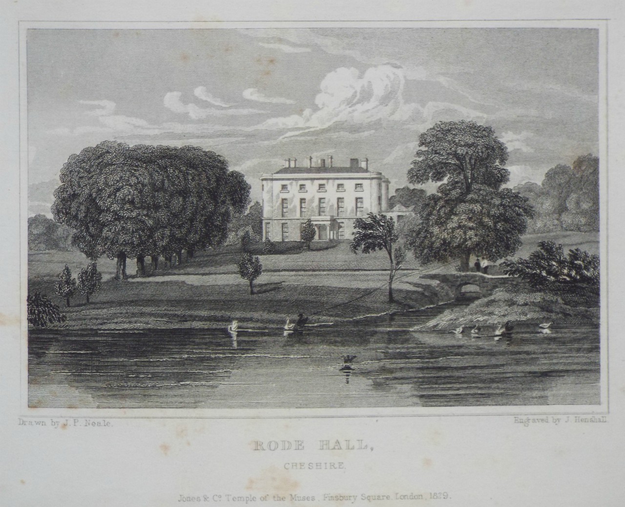 Print - Rode Hall, Cheshire. - Henshall