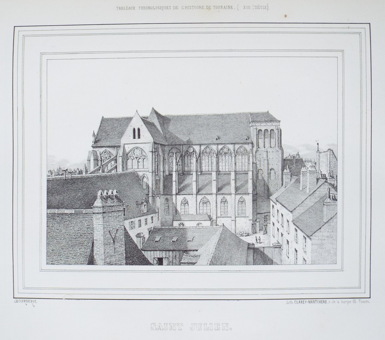Lithograph - Saint Julien.