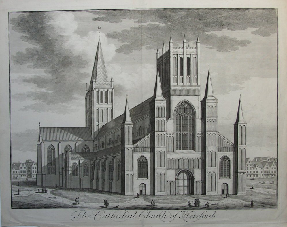 Print - The Cathedral Church of Hereford - Kip