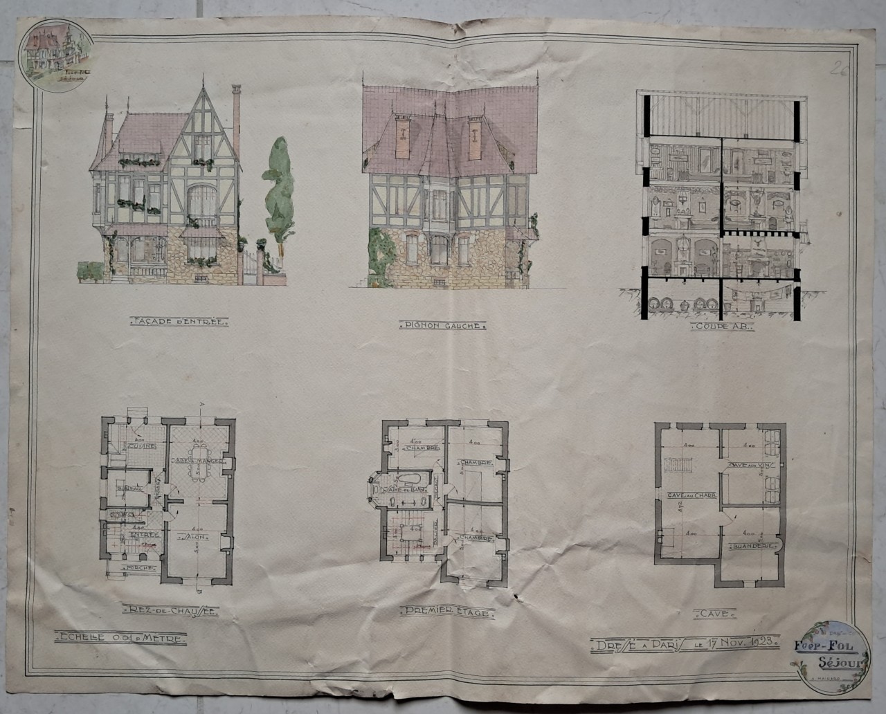 Ink & watercolour - Dans un Coin Feer-fol Sejour