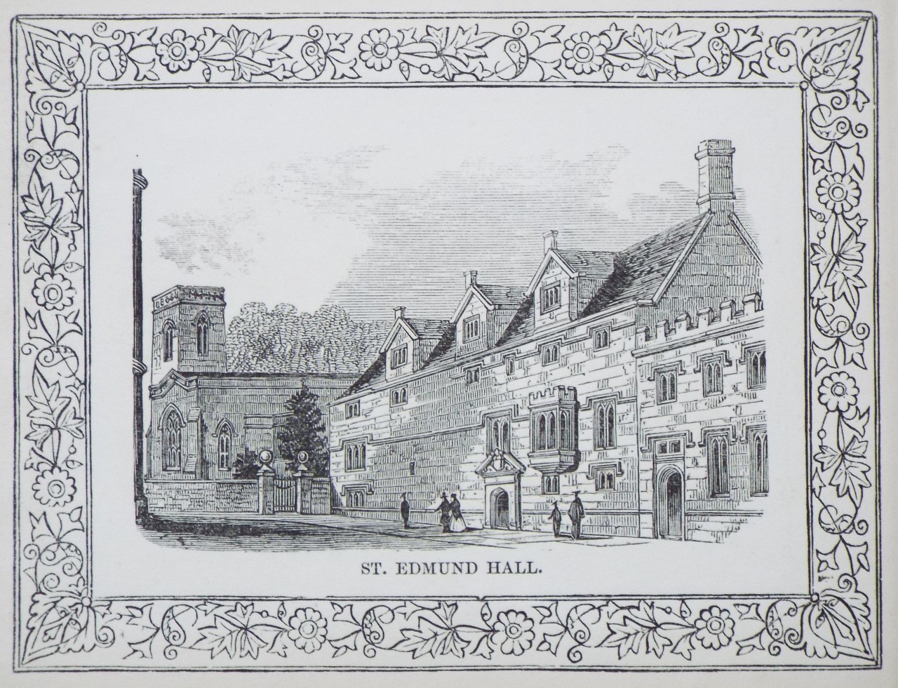 Wood - St. Edmund Hall. - Whittock